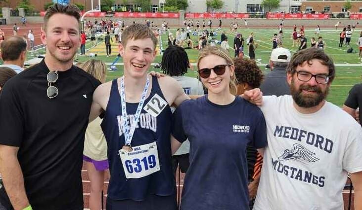 Medford’s Adam Lewis sets record-breaking run with MHS boys track team post image