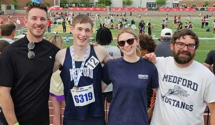 Medford’s Adam Lewis sets record-breaking run with MHS boys track team