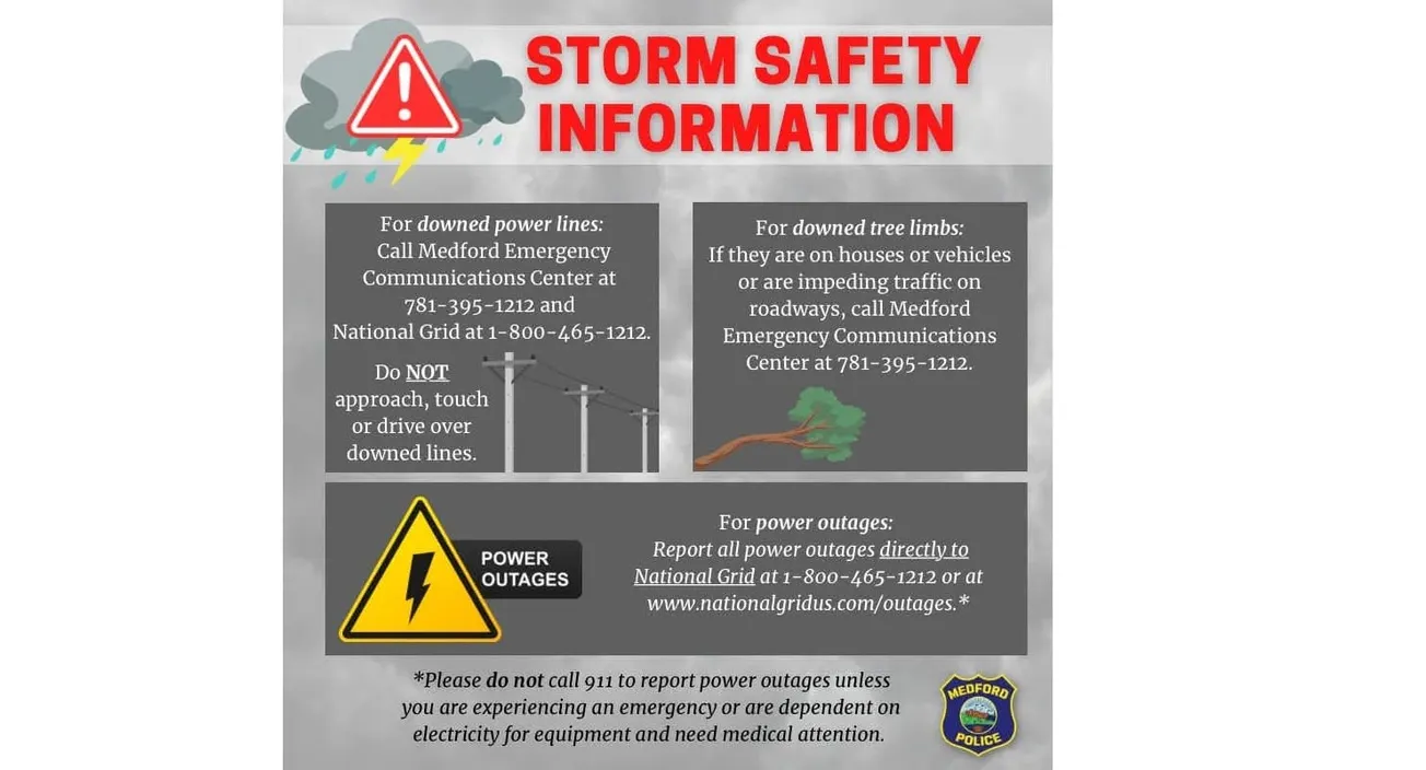 Storm updates: Run Medford canceled, police post storm safety information