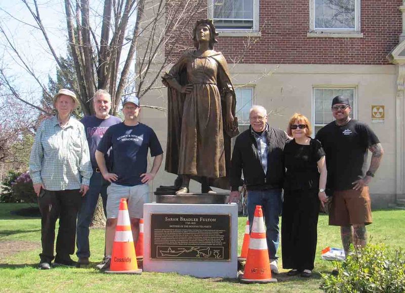 Statue of Medford Revolutionary War heroine Sarah Bradlee Fulton installed at City Hall post image