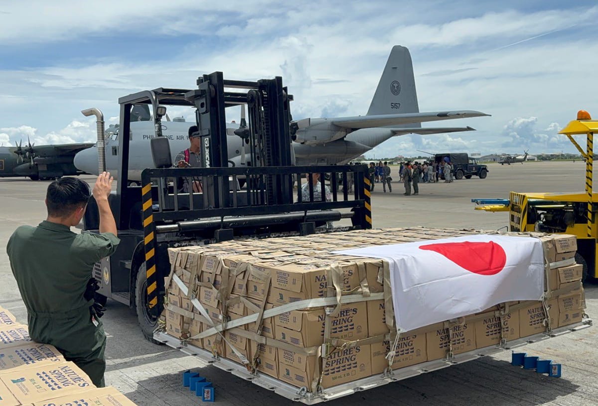 Japan Sends Relief Goods to Cebu, First Operation Under Visiting Forces Pact