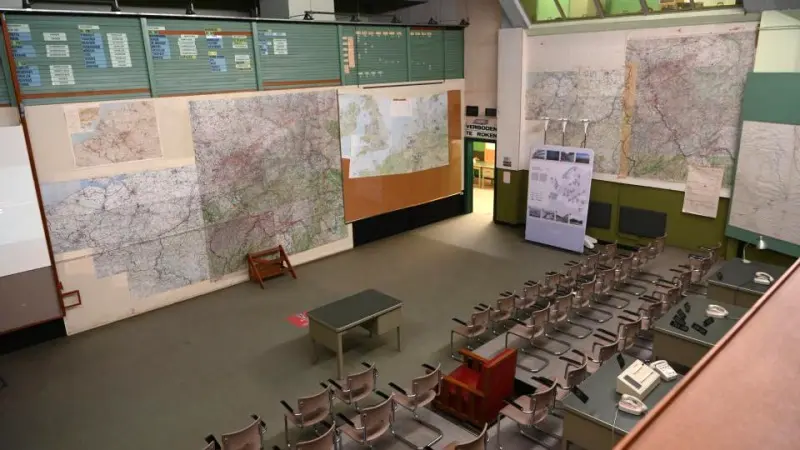 Salle des opérations, bunker de commandement de Kemmel - © War Heritage Institute
