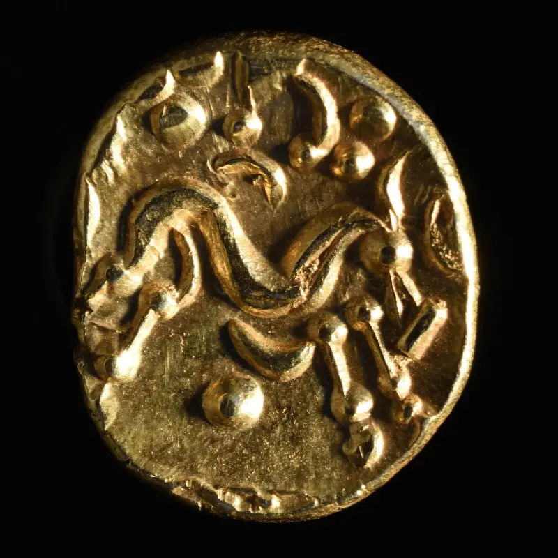 Gallische gouden stater, 1ste eeuw v.Chr. - © STAM, Gent