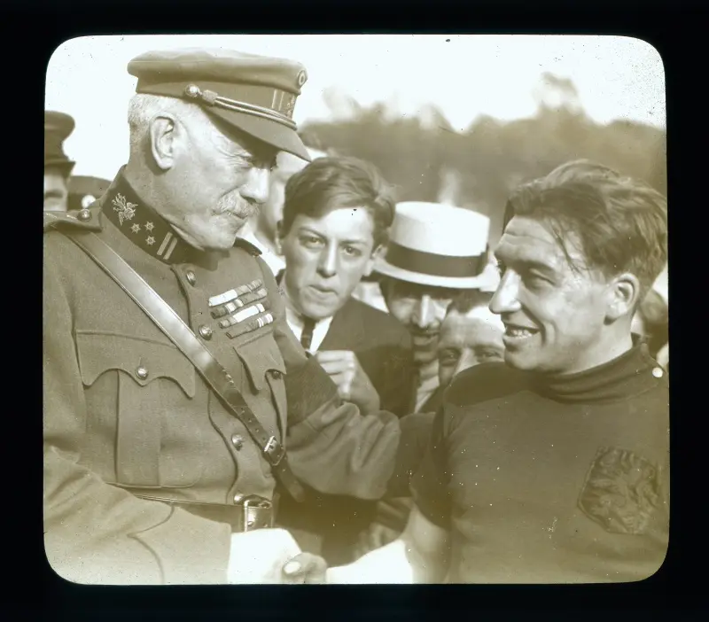 Olympic cycling champion Henry George at the 1920 Antwerp Games - Sportimonium Collection - © erfgoedplus.be