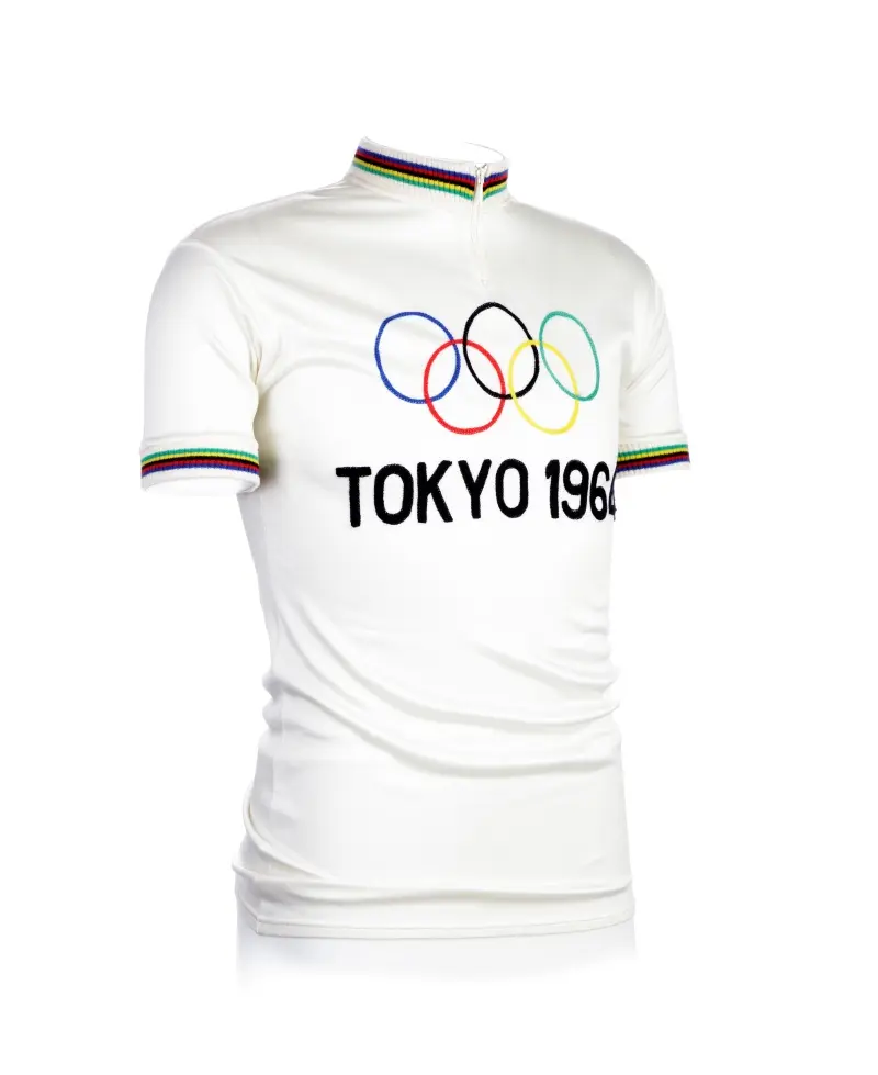 Cycling jersey of Olympic champion Patrick Sercu, 1964 - © KOERS. Cycling Museum, Roeselare
