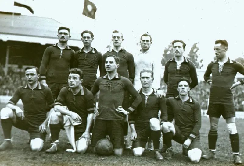 The Belgian Olympic soccer team in Antwerp - Sportimonium, Hofstade-Zemst - © erfgoedplus.be