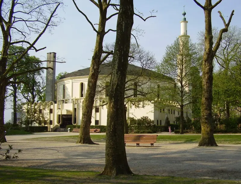 De Grote Moskee in het Jubelpark in Brussel - © Wikimedia Commons