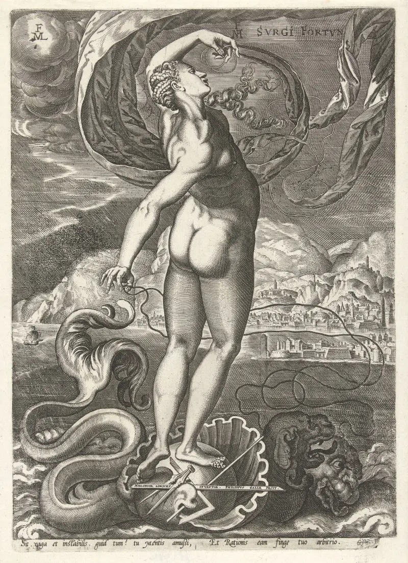 Wisselvalligheid van het lot, Philips Galle naar Melchior Lorck, 1574 - © Rijksmuseum, Amsterdam