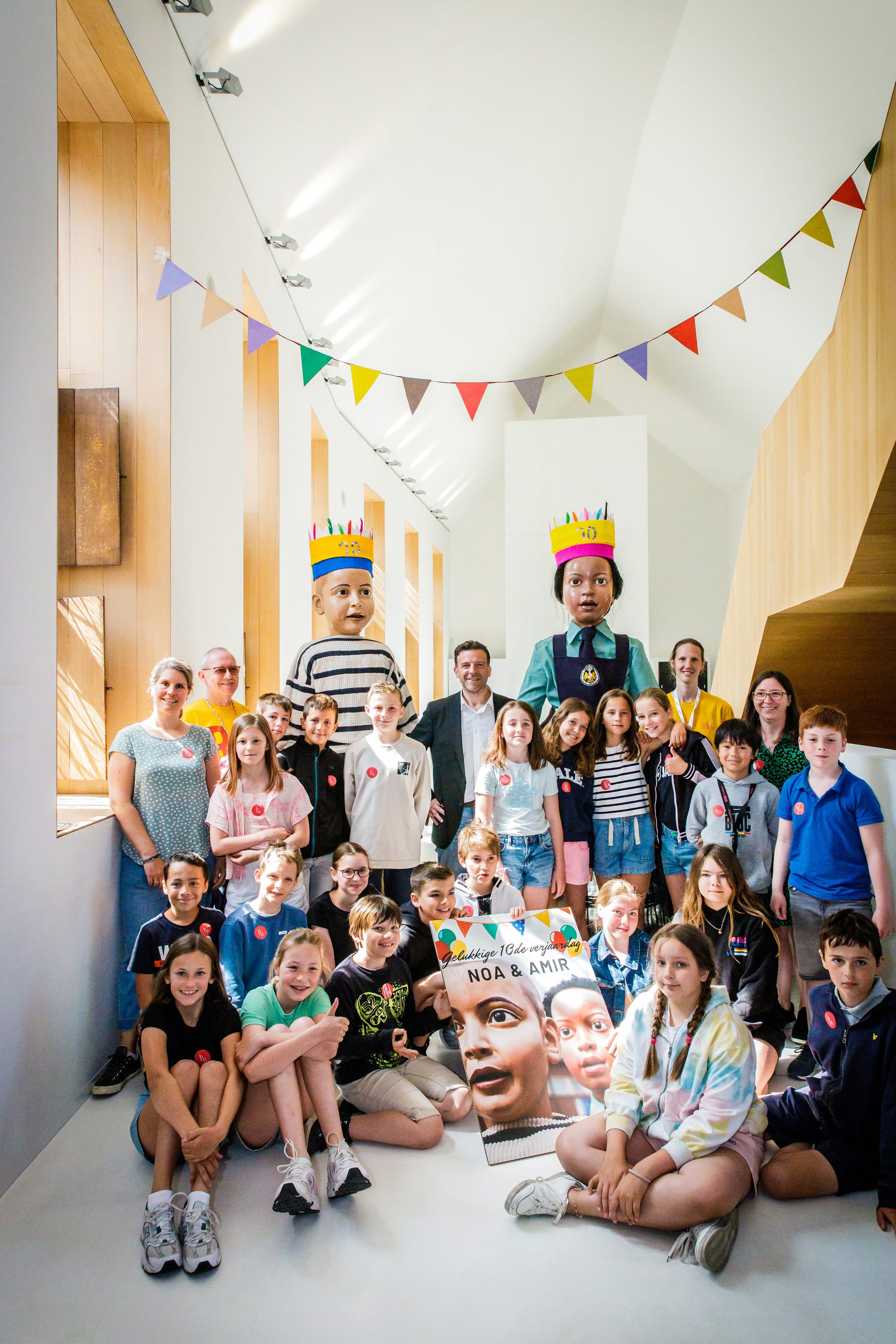 Amir and Noa, the giant children born in 2013 – Hof van Busleyden Museum, Mechelen – reuzenmechelen.com, Photo by Sophie Nuytten