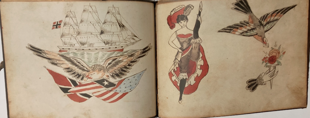 Booklet of tattoo designs, 1904 - MAS, Antwerp