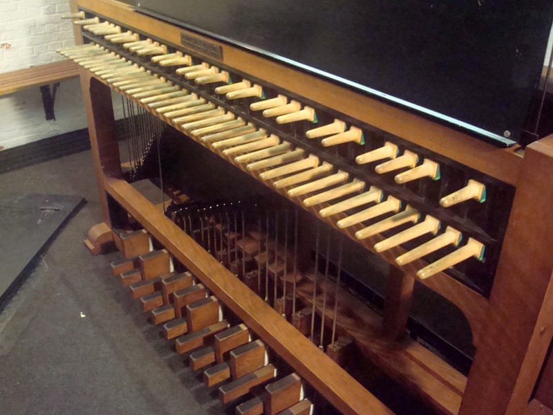 Keyboard of the carillon at the University Library of Leuven - Leuven Heritage Unit