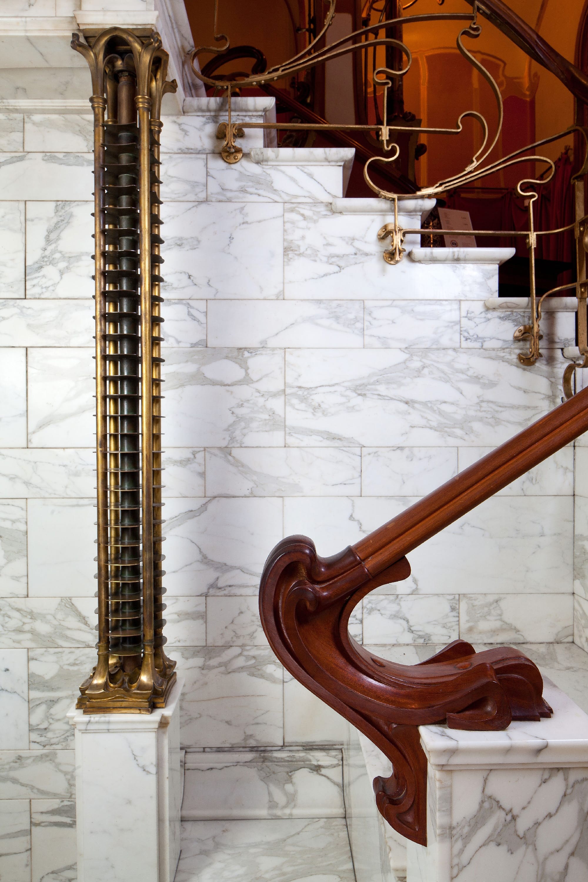 Staircase Hall with Radiator in a Private Residence, Victor Horta, ca. 1898–1901 – Horta Museum, Saint-Gilles