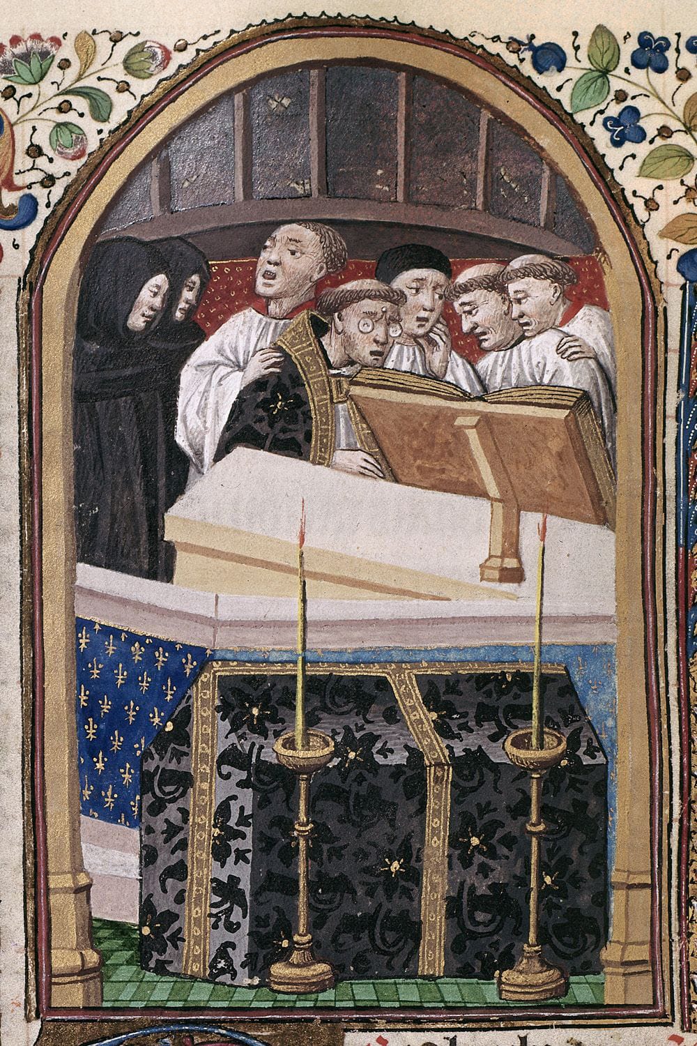 Miniature tirée d'un livre d'heures français, vers 1450-1460 - British Library, Londres