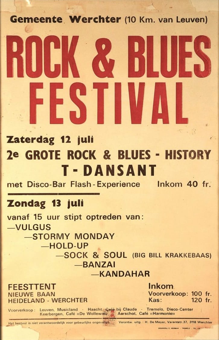 Festival de rock et de blues, Werchter, 1975