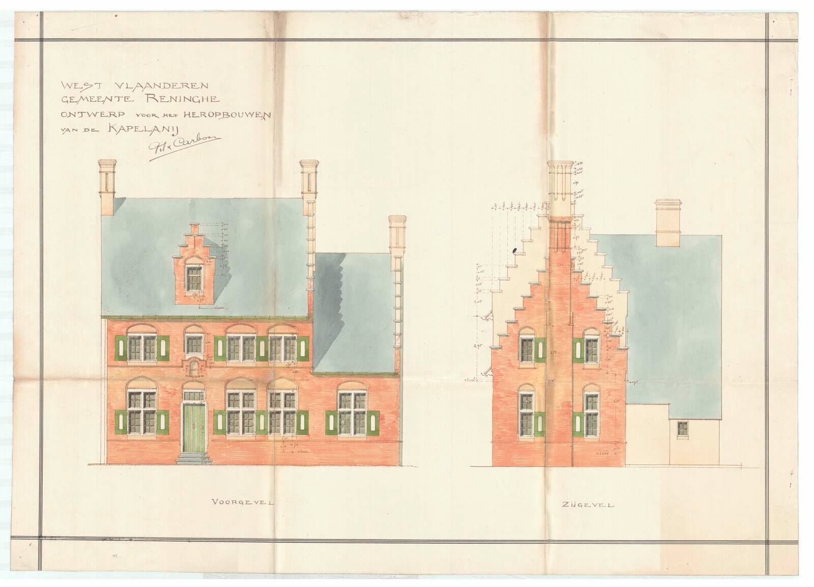 Projet de reconstruction de la chapellenie de Reninge, Charles Pil