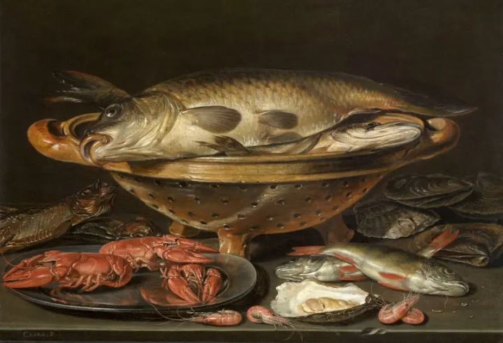 Still Life with Fish, Clara Peeters, 17th century - © KMSKA, Antwerp - artinflanders.be, photo by Hugo Maertens