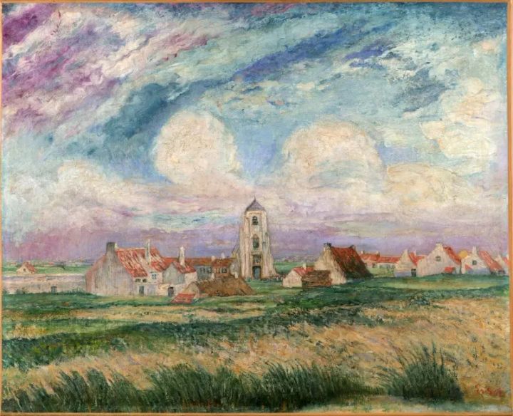 View of Mariakerke, James Ensor, 1901 - Mu.ZEE - © artinflanders.be, photo by Adri Verburg
