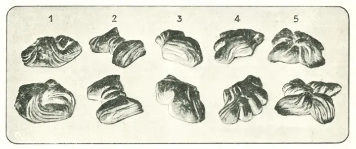 Vintage poster featuring butter cookies, ca. 1910–1940