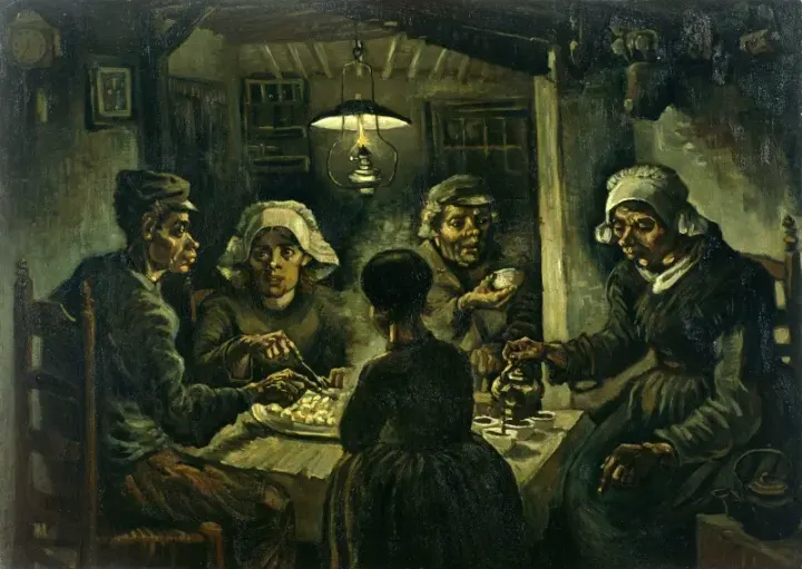 De aardappeleters, Vincent van Gogh, 1885 - Van Gogh Museum, Amsterdam - Wikimedia Commons