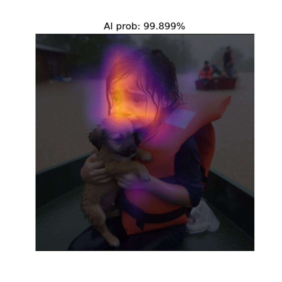 McAfee's deepfake detection technology showing 