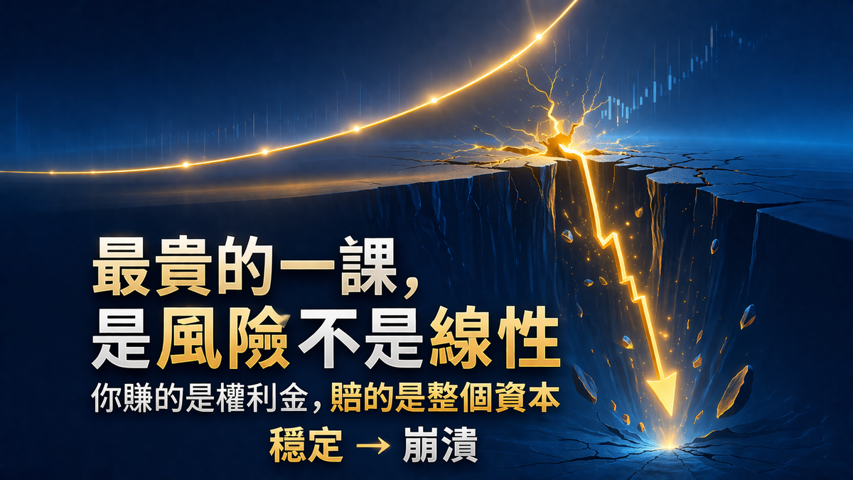 選擇權賣方最貴的一課：你以為在等利潤，其實在承擔風險