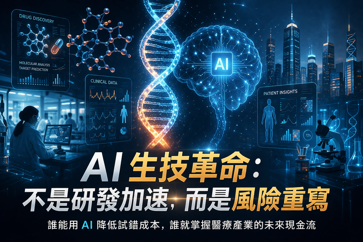 AI Biotech 投資全景：不是誰會做出藥，而是誰在收現金流
