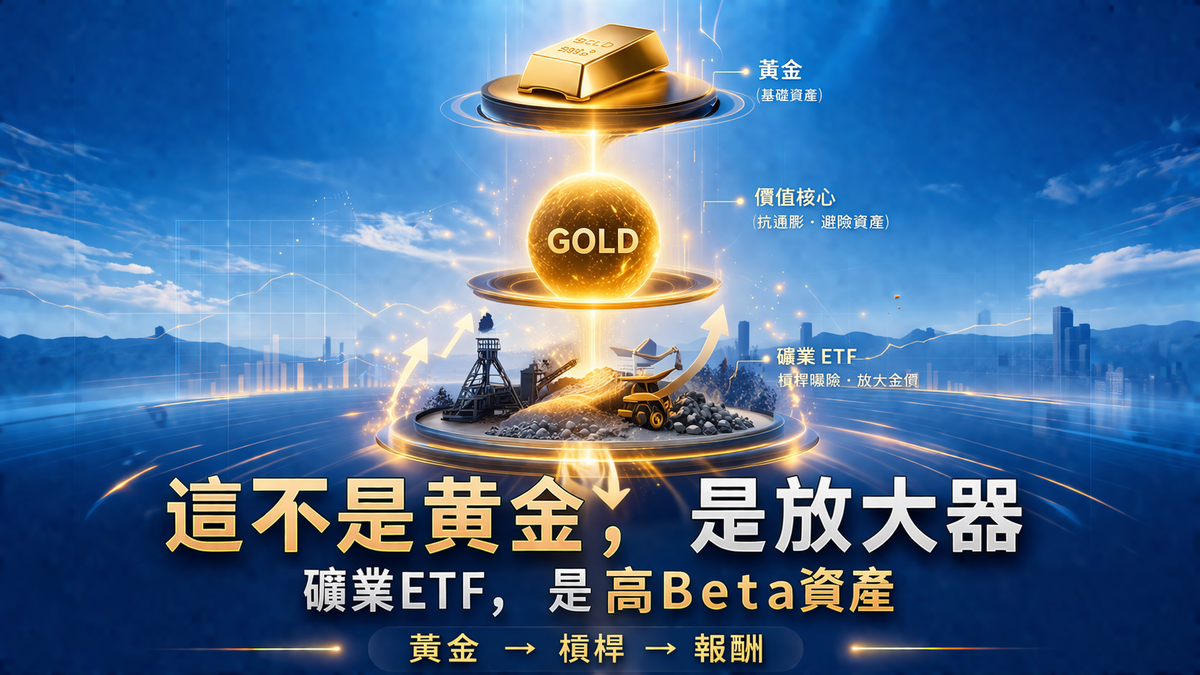 亂世中的資產護城河：黃金與金礦ETF完整攻略