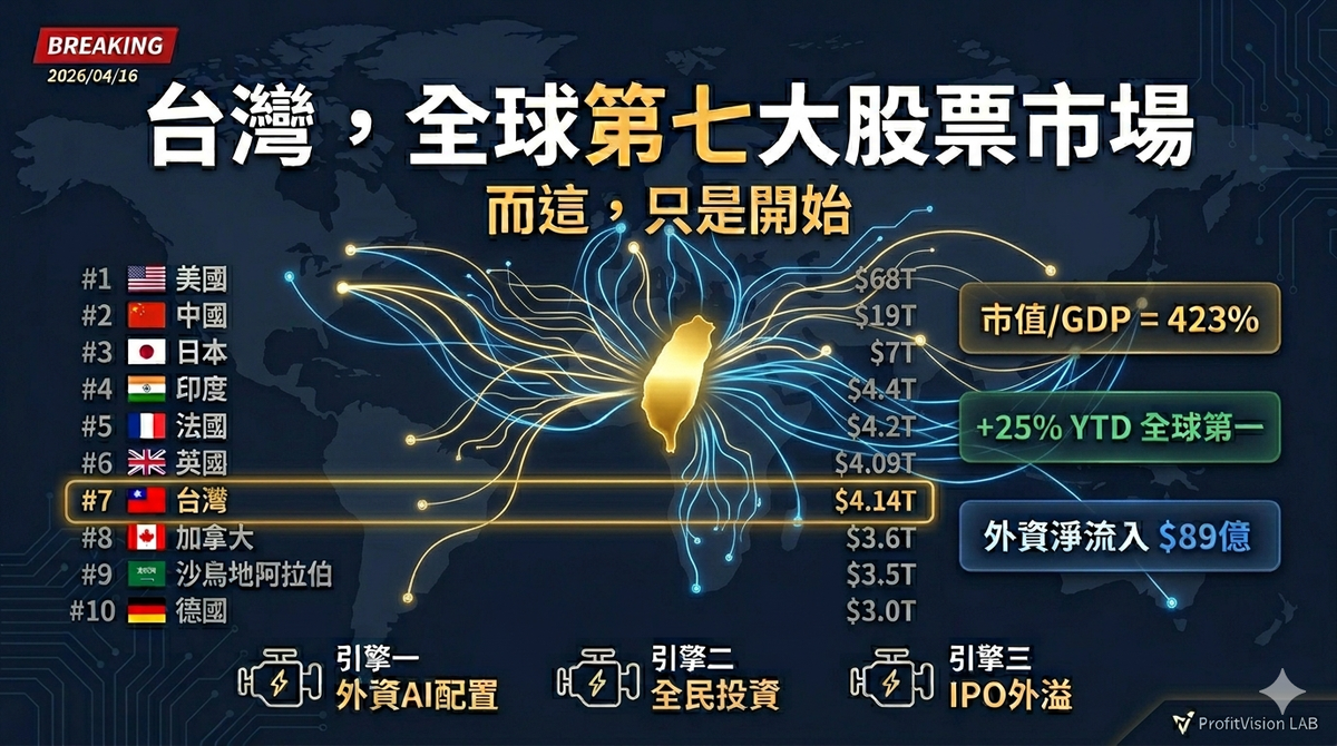 台灣已是全球第七大股票市場——而這只是開始
