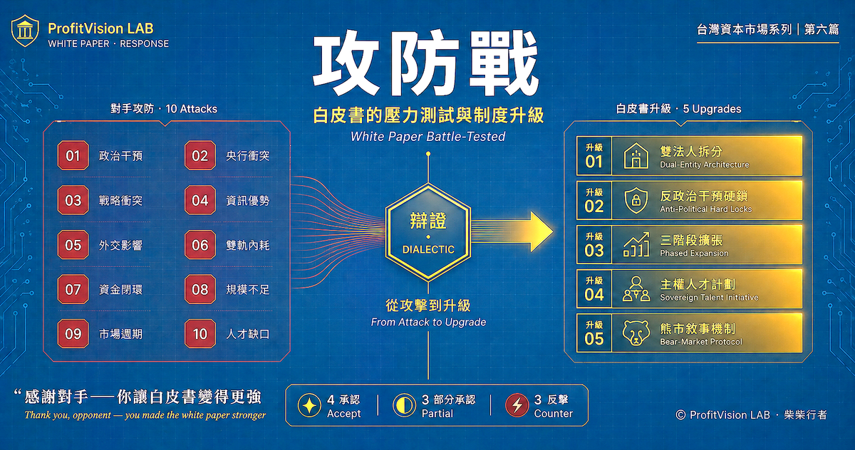 攻防戰——來自對手的十個拆解，以及白皮書的制度升級回應
