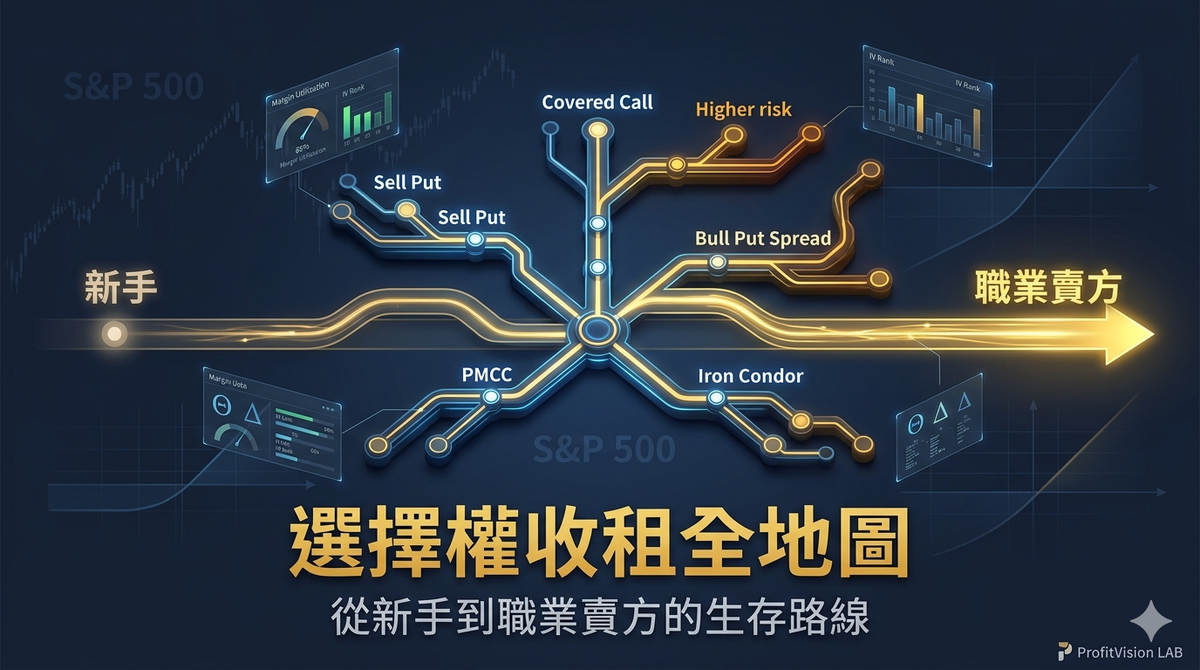 選擇權收租策略全地圖：從新手到職業賣方的生存路線