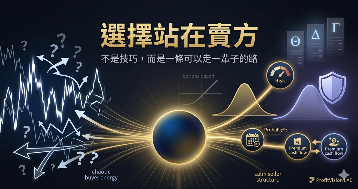我為什麼選擇站在選擇權賣方：不是交易技巧，而是一條可以走一輩子的路
