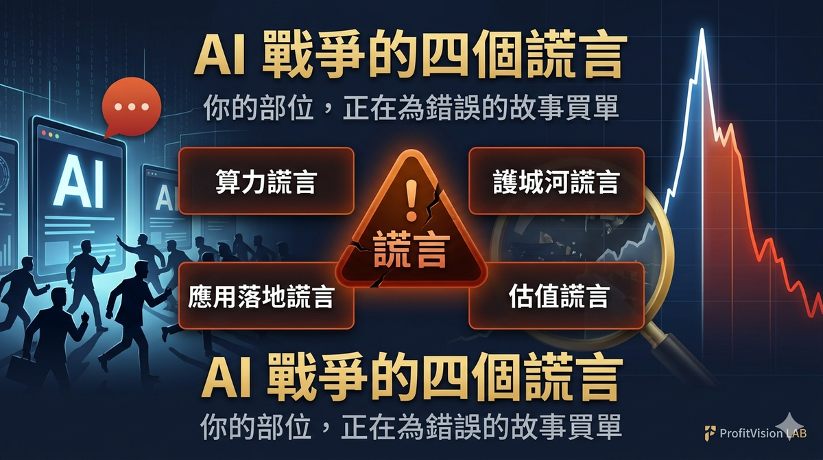 AI 戰爭的四個謊言：你的投資部位，正在為錯誤的故事買單
