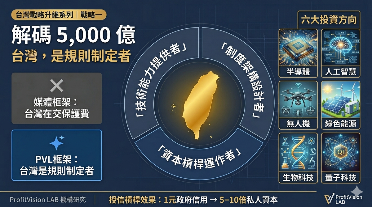 解碼 5,000 億——台灣不是在交保護費，是在買全球規則的決策席位