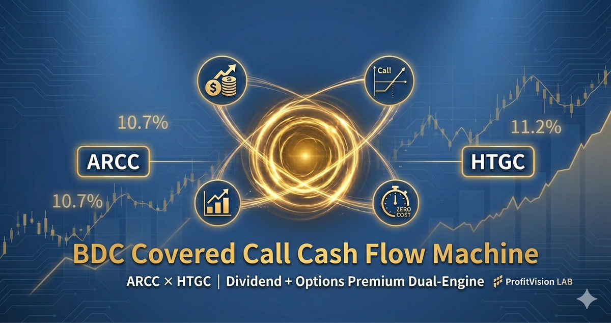 BDC Covered Call Cash Flow Machine | ARCC × HTGC Complete Strategy Guide