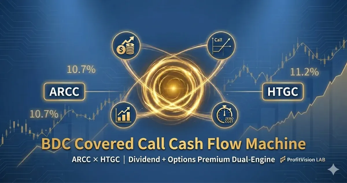 BDC Covered Call Cash Flow Machine | ARCC × HTGC Complete Strategy Guide