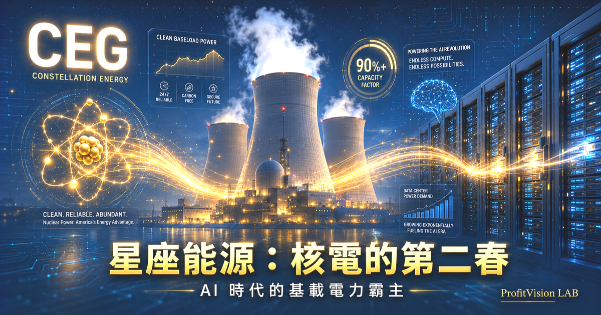 Constellation Energy (CEG) 深度研究：AI 電力危機的核能方舟——零碳基載 × 20 年 PPA × 傑文斯悖論