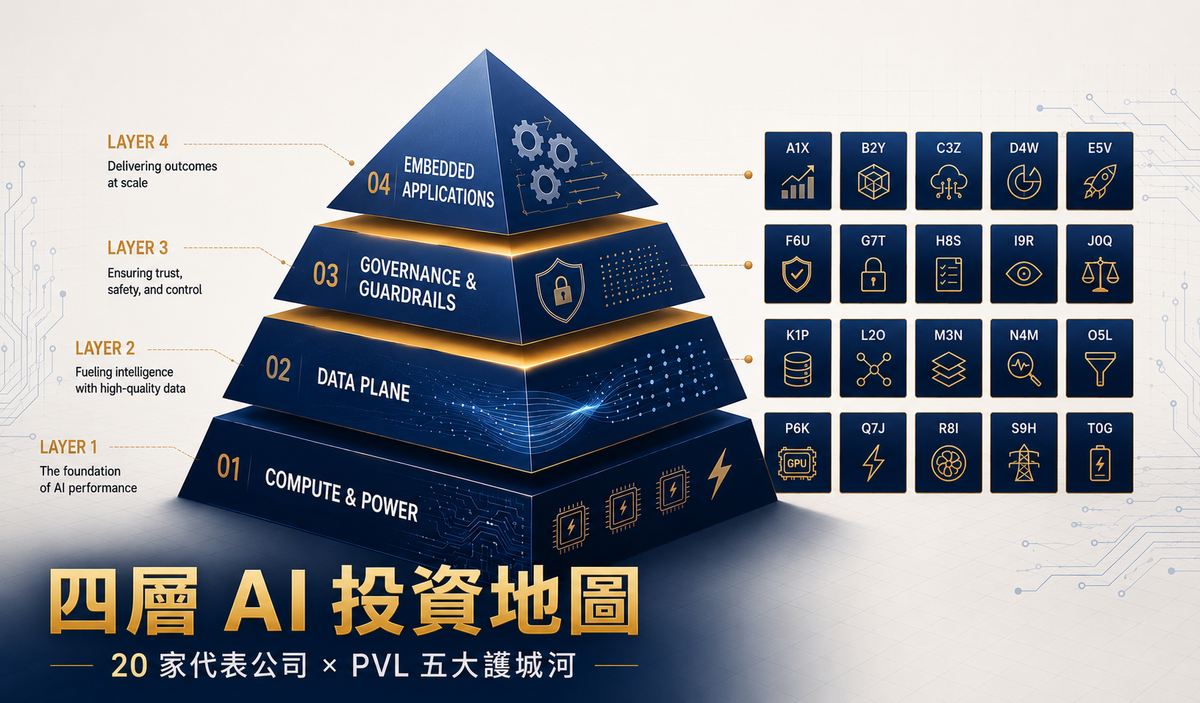 誰是企業 AI 浪潮的真正受惠者？──四層 AI 投資地圖 × 20 家代表公司盤點