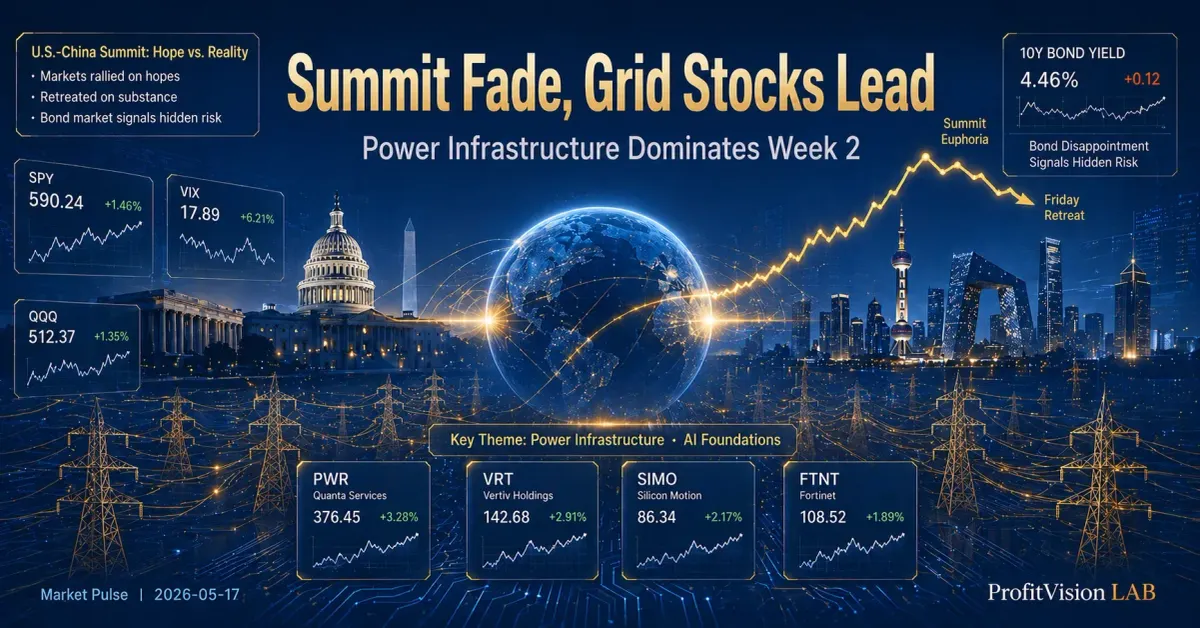 Weekly Market Pulse: Summit Rally Fades, Power Infrastructure Leads for Second Straight Week