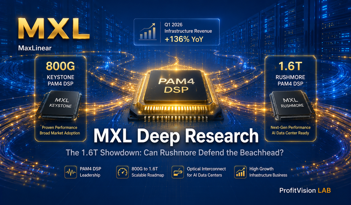 MaxLinear (MXL) Deep Research: DSP Dark Horse — Can It Hold Ground in the 1.6T Era?