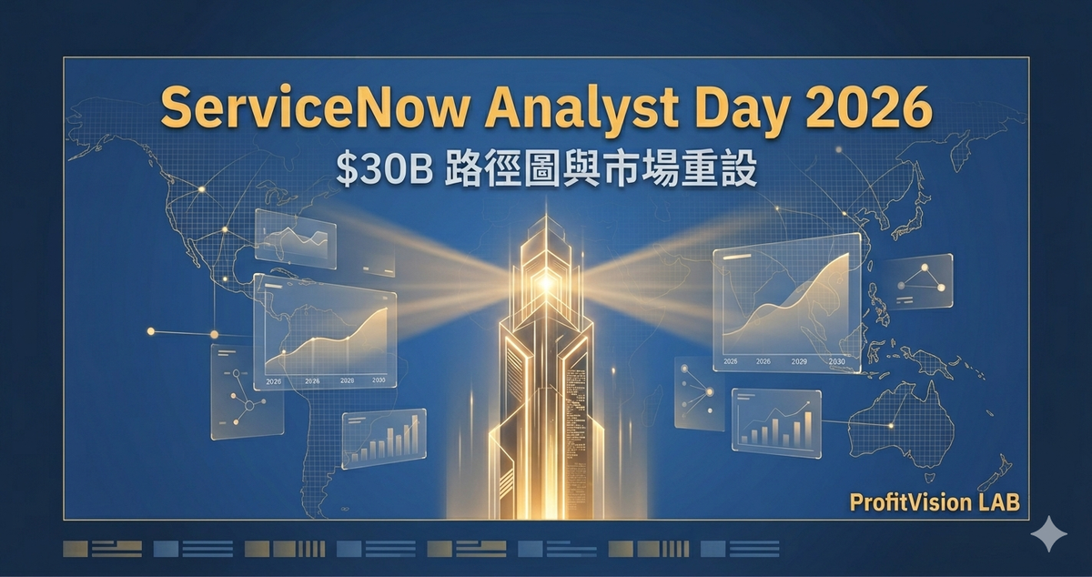 ServiceNow Analyst Day 2026:當市場罵聲未歇,管理層端出 $30B 路徑圖