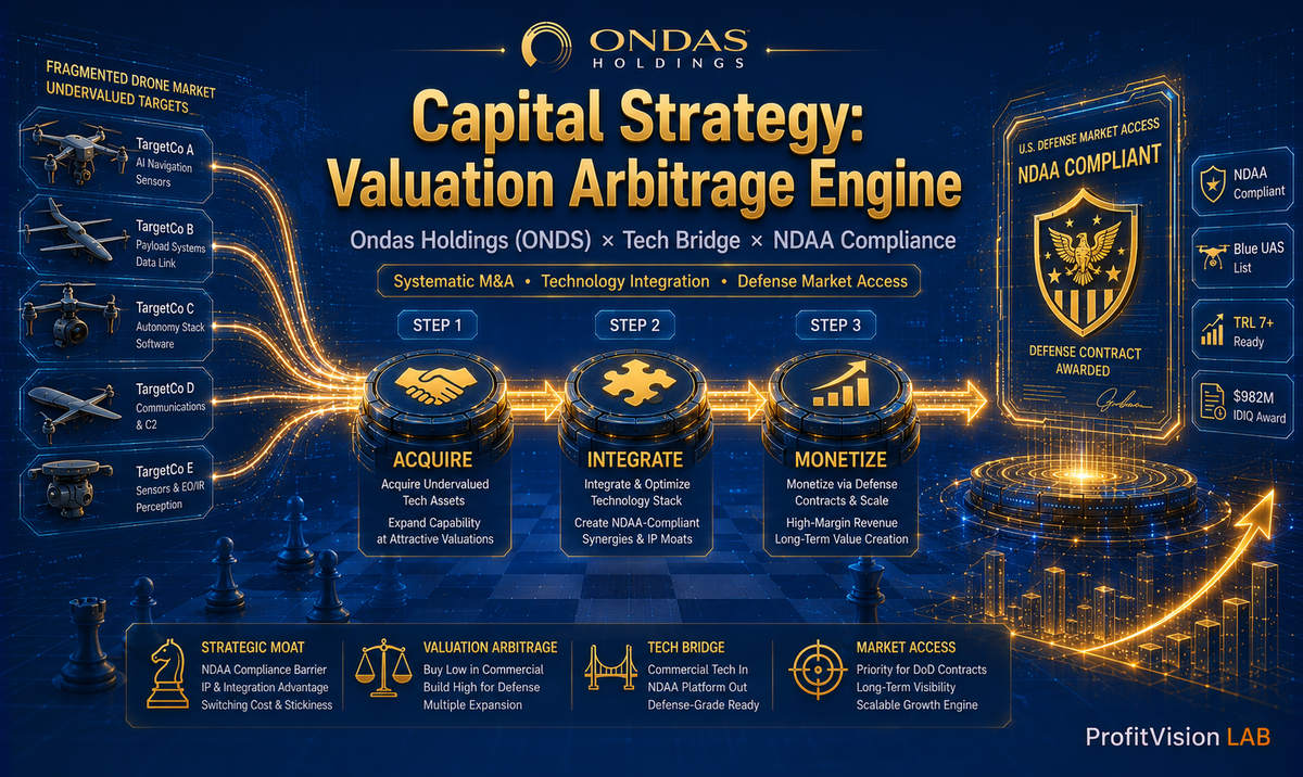 Ondas Holdings (ONDS) Deep Research Part 2: The $1B Predatory Playbook — Ondas Capital's Technology Bridge Rewrites the DefTech Map