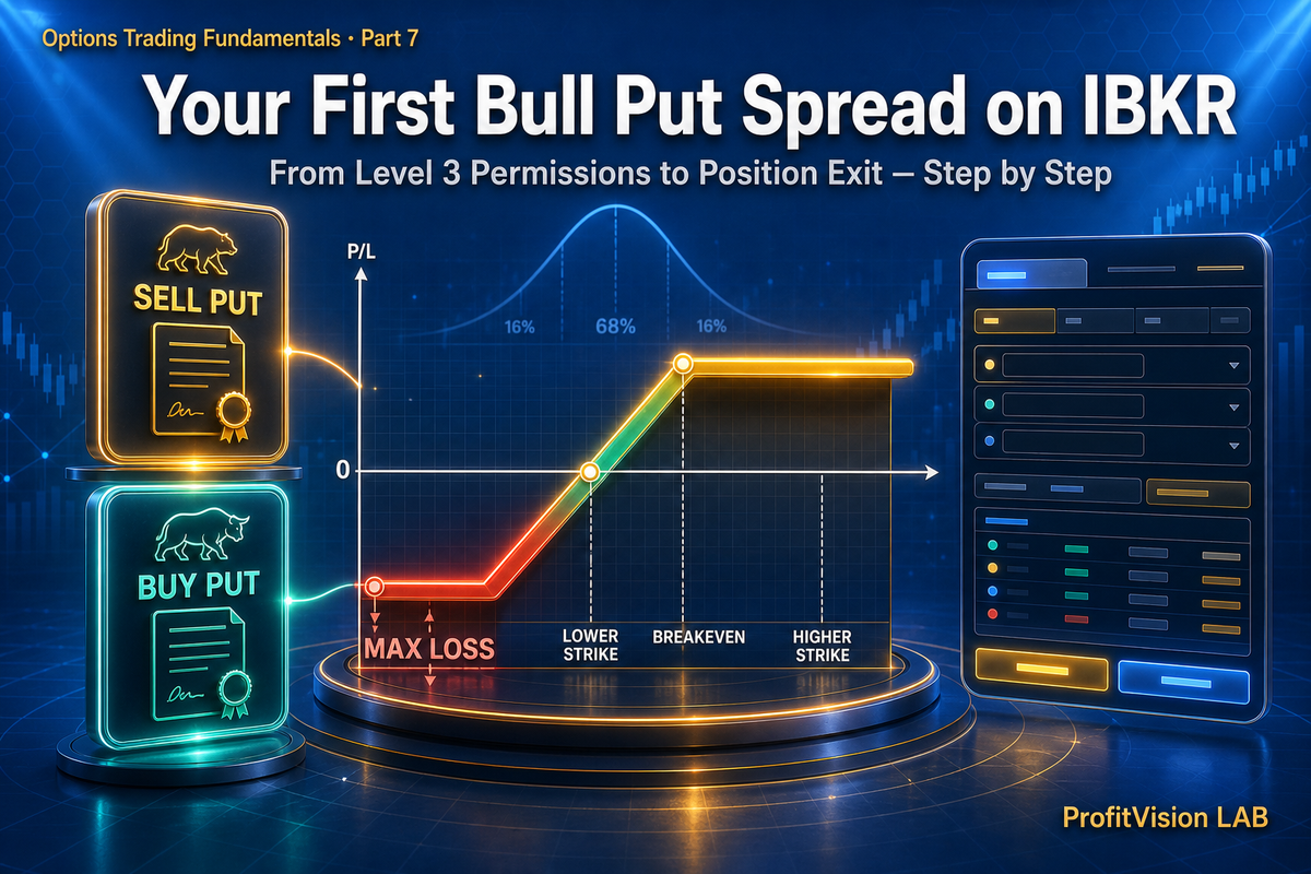 Your First Bull Put Spread on IBKR: From Level 3 Permissions to Position Exit