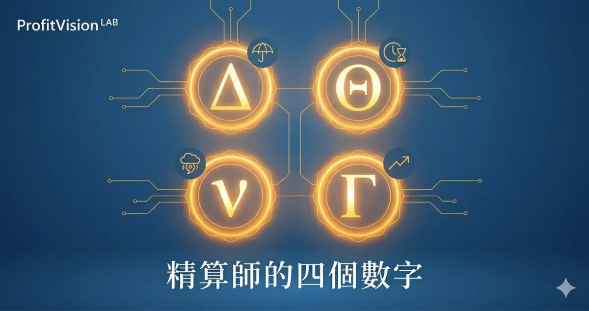 選擇權 Greeks 完全指南：精算師的四個數字