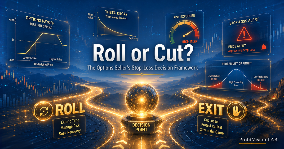 Roll or Cut? The Options Seller's Complete Stop-Loss Decision Framework