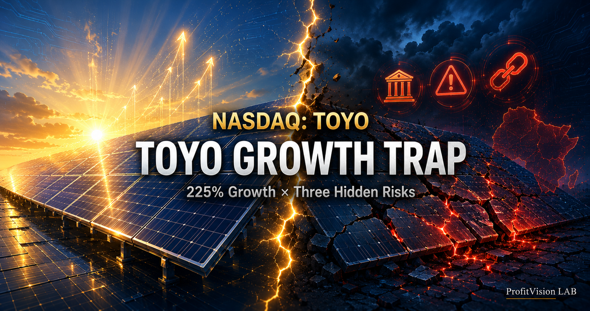 The 225% Growth Mirage: Dissecting TOYO Solar's Three Hidden Landmines
