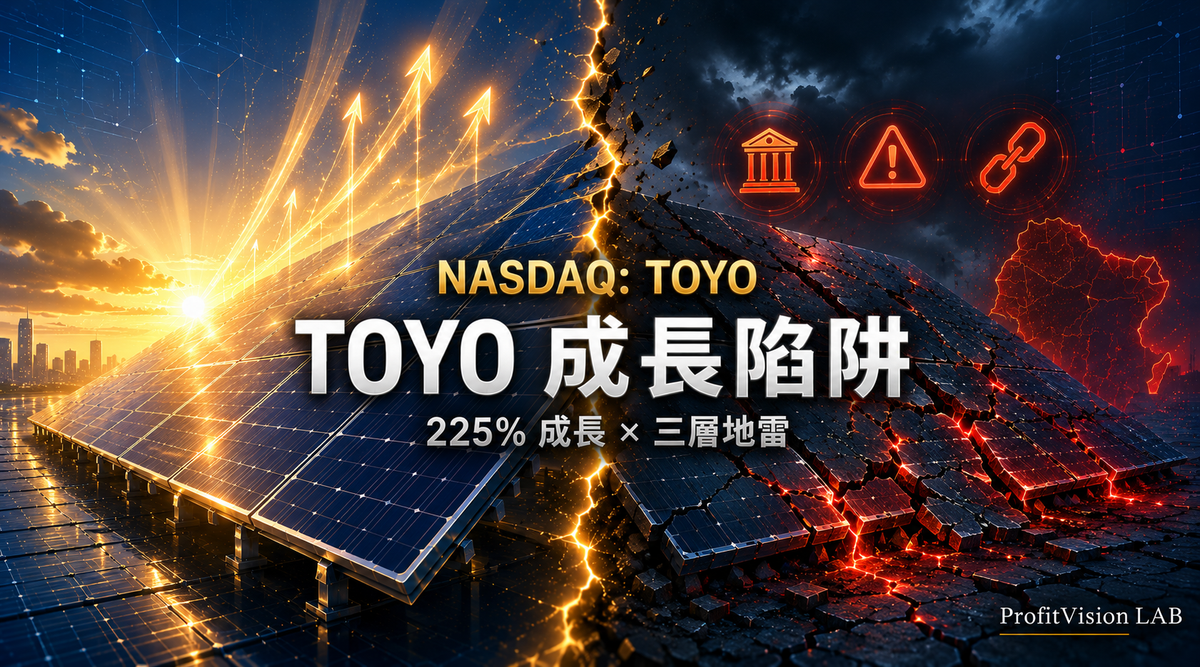 225% 成長幻象：解剖 TOYO 太陽能的三層地雷