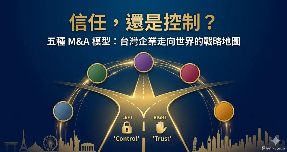 五種 M&A 模型：收購後，你選擇信任他們，還是控制他們？