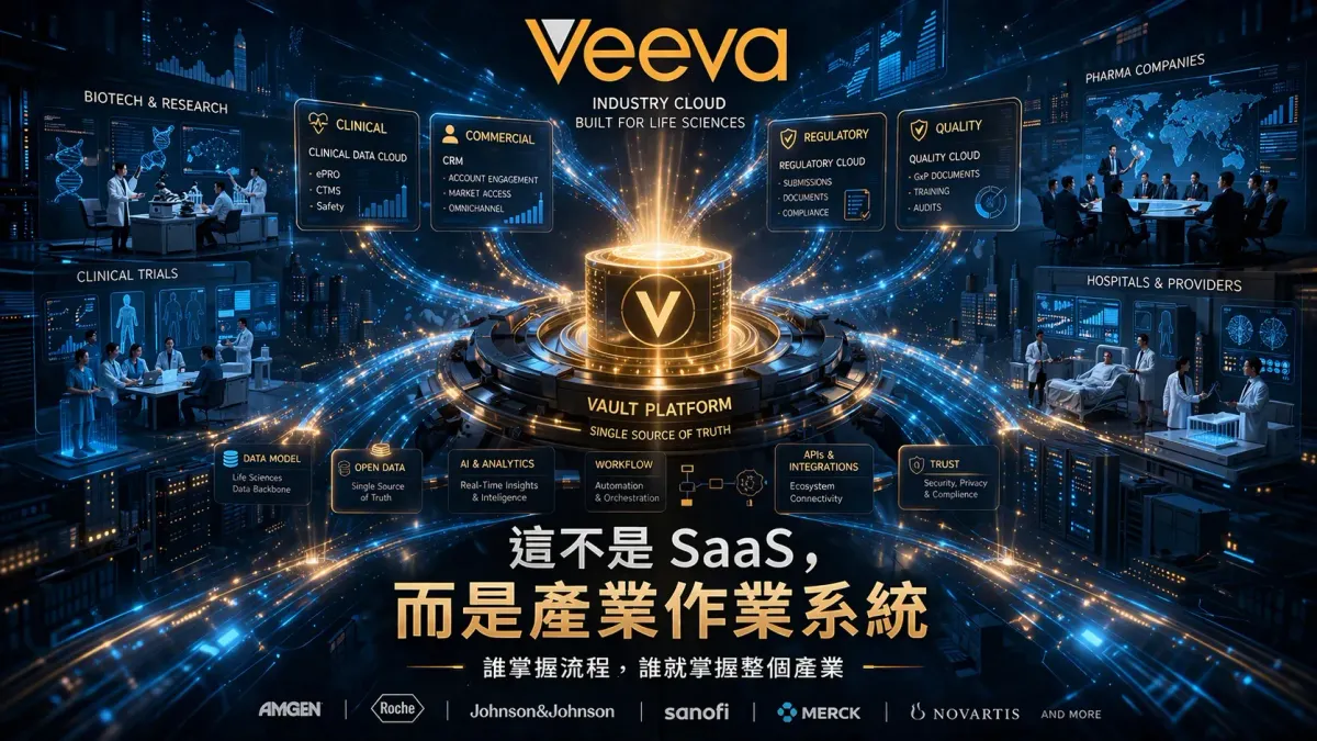 Veeva：AI 時代最被低估的現金流機器，真正的贏家不是做 AI 的人