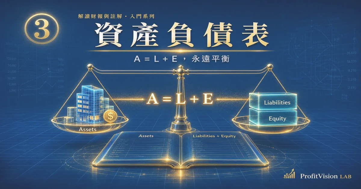 財報入門 ③ 資產負債表：A=L+E、週轉天數，與 IFRS 重估價模型