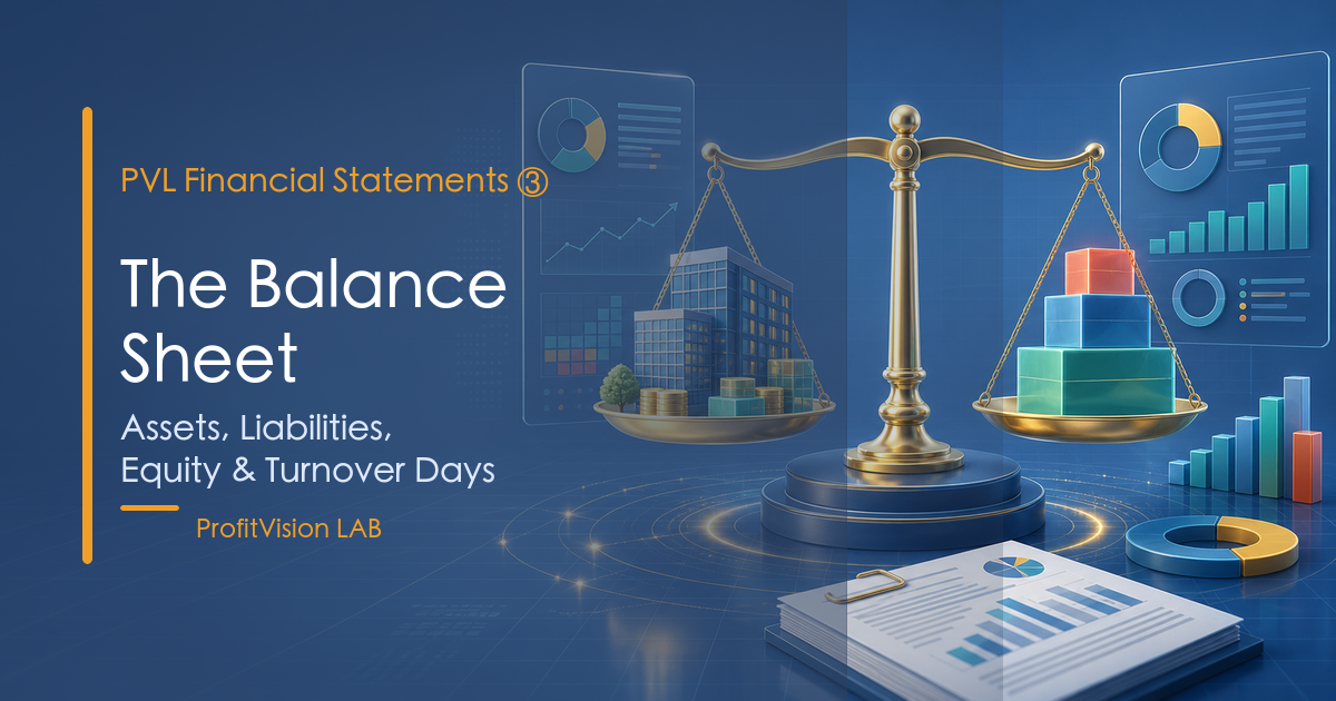 Reading Financial Statements ③ The Balance Sheet: Assets, Liabilities, Equity & Turnover Days